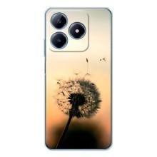 Силиконовый Чехол с одуванчиками на Realme C61 – Роздумаханый одуванчик