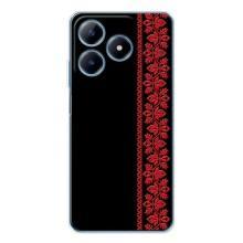 Силиконовый Чехол на Realme C61 – Красная Вышиванка