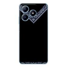 Силиконовый Чехол на Realme C61 – Воротник вышиванки