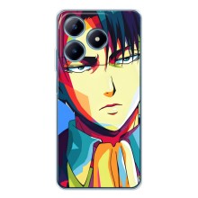 Чехлы Персонажи Аниме Наруто для Realme C63 4G (AlphaPrint) (Леви Аккерман)