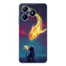 Чехол на тематику: Коты для Realme C63 4G – Встреча