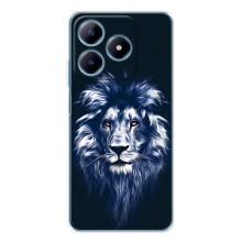 Чехол с картинкой на Realme C63 4G – Лев - синий