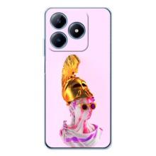 Чехол с Прикольным принтом на Realme C63 4G (АРТ Статуя)