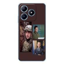 Чехол для Realme C63 4G (AlphaPrint - с принтом Зеленского)