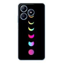 Чехол (ТПУ) с планетами на Realme C63 4G – Полнолуние