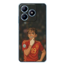 Чехол с футболистом Ламин Ямаль Realme C63 4G (Ямаль аниме)