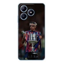 Чехол с футболистом Ламин Ямаль Realme C63 4G (Ямал с кубком)