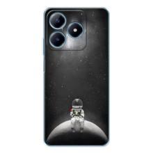 Силиконовый Чехол с принтом "Космонавты" на Realme C63 4G – Космонавт романтик