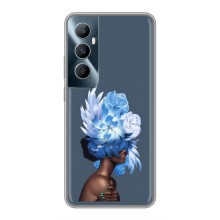 Чехлы (ART) Цветы на Realme C65 (VPrint) (Цветы на голове)