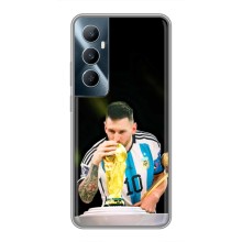 Чехлы для Realme C65 (Leo чемпион) (AlphaPrint) (Кубок Месси)