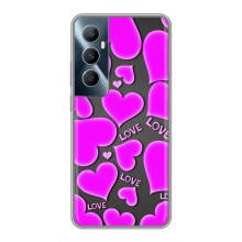 Чехлы для любимой на Реалми С65 (VPrint) (Pink hearts)