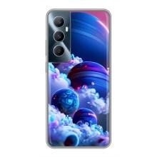 Чехлы КОСМОС для Realme C65 – Синие планеты