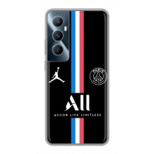 Чехлы PSG для Realme C65 (AlphaPrint) (футболка ПСЖ)