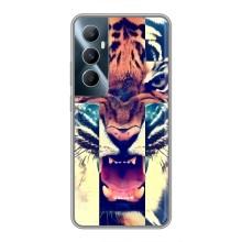 Чехлы с изображением разных животных для Realme C65 (Яркий Тигр)