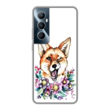 Чехлы с картинкой Лисички для Realme C65 (VPrint) (Веселая лисичка)