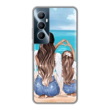 Чохол з друком для Realme C65 - (Мама з дитинкою) (AlphaPrint) (Мама з донькою)