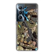 Чехлы с картинкой ЗСУ для Realme C65 (AlphaPrint) (Воин ВСУ)
