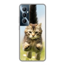 Чехлы с Котиками для Realme C65 (VPrint) (Прыжок кота)