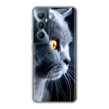 Чехлы с Котиками для Realme C65 (VPrint) (Серый Кот)