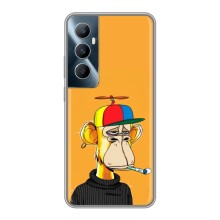 Чехлы с Обезьянами NFT для Realme C65 (AlphaPrint) (Скучающая Обезьяна NFT)