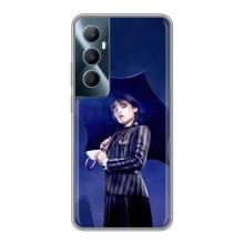 Чохол з картинкою Венсдей на Realme C65 – Венсдей з парасолькою