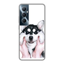 Чехлы с собаками для Realme C65 (VPrint) (Довольный Хаски)