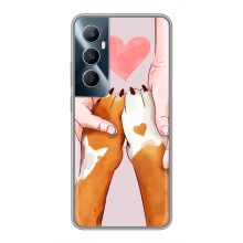 Чехлы с собаками для Realme C65 (VPrint) (Любовь к собакам)