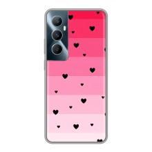 Чехлы с тематикой "Маленькие Сердечки" на Realme C65 – Чорные сердечки