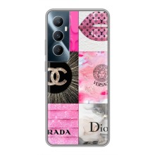 Чехол (Dior, Prada, YSL, Chanel) для Realme C65 (Модница)