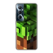 Чехол Майнкрафт на Realme C65 (AlphaPrint) Minecraft (текстура Майнкрафт)