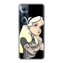 Чехол с печатью для Realme C65 - (Мода) (AlphaPrint) (Девочка в тату)