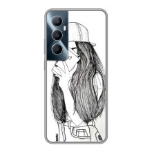 Чехол с печатью для Realme C65 - (Мода) (AlphaPrint) (Фото девочки)