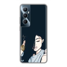 Чехол с печатью для Realme C65 - (Мода) (AlphaPrint) (Красивая девочка)