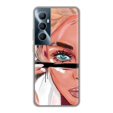 Чехол с печатью для Realme C65 - (Мода) (AlphaPrint) (Макияж)