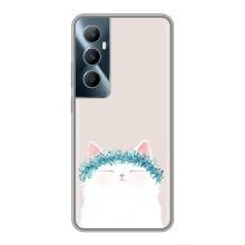 Чохол на тематику: Коти для Realme C65 – Білий котик