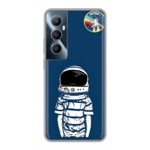 Чехол NASA для Realme C65 (AlphaPrint) (Мальчик в шлеме)