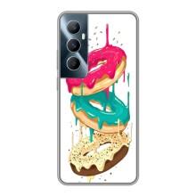 Чохол з зображенням смачної їжі для Realme C65 – Соковиті пончики