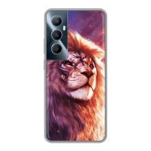 Чехол с картинкой на Realme C65 – Красочный ЛЕВ