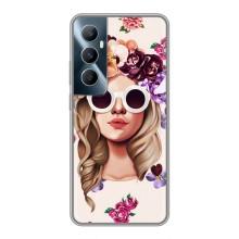 Чехол с картинкой Модные Девчонки Realme C65 – Девушка в очках