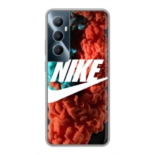 Чехол для Realme C65 - с принтом Найк (AlphaPrint) (Дымчатый найк)