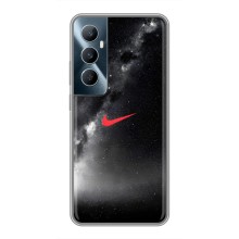 Чехол для Realme C65 - с принтом Найк (AlphaPrint) (Найк красный)