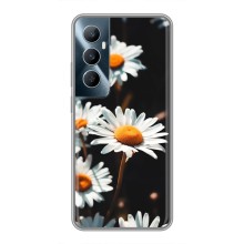 Чехол с ромашками на Realme C65 – Белые ромашки