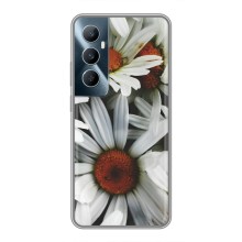 Чехол с ромашками на Realme C65 – Цветы Ромашки