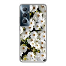 Чехол с ромашками на Realme C65 – Рамка в ромашках