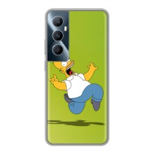 Чехол с Симпсонами для Realme C65 (VPrint) (Гомер Симпсон)
