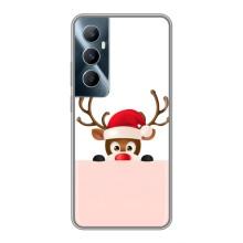 Чохол Санта Клаус для Realme C65 (Оленя)