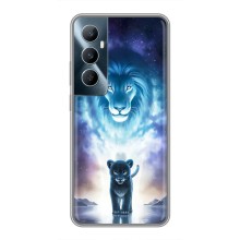 Чехол со Львом для Realme C65 (VPrint) (Маленький лев)
