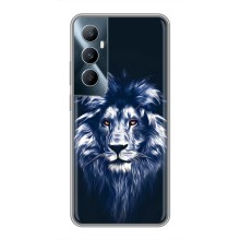 Чехол со Львом для Realme C65 (VPrint) (Синий Лев)