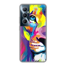 Чехол со Львом для Realme C65 (VPrint) (Яркий Лев)