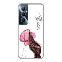 Чехол Стильные девушки на Realme C65 (Девушка в маске)